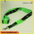 Custom fluorescent green id card Holder Lanyard Strap China wholesale